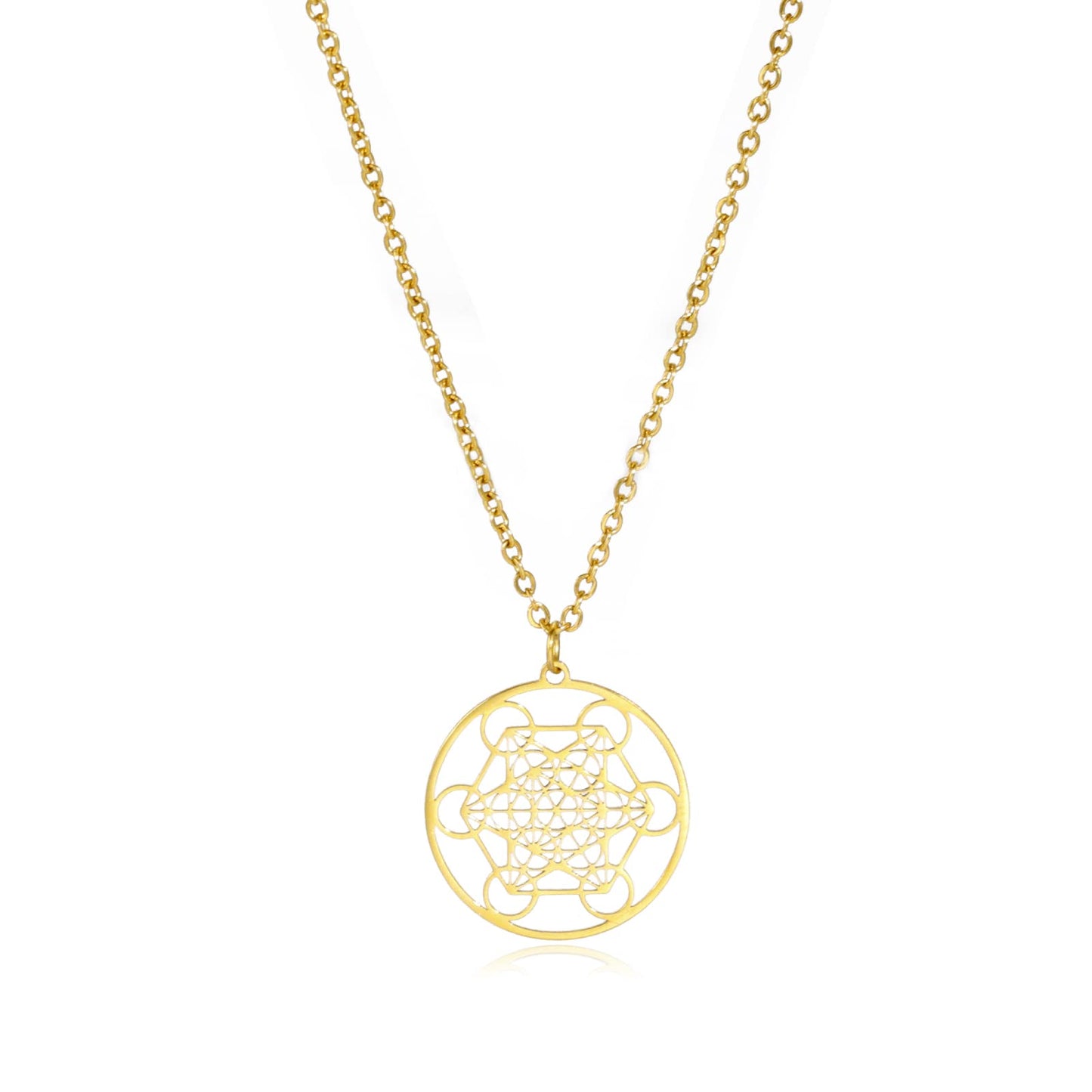 Metatron's Cube Necklace | Star of David Archangel Protection Pendant