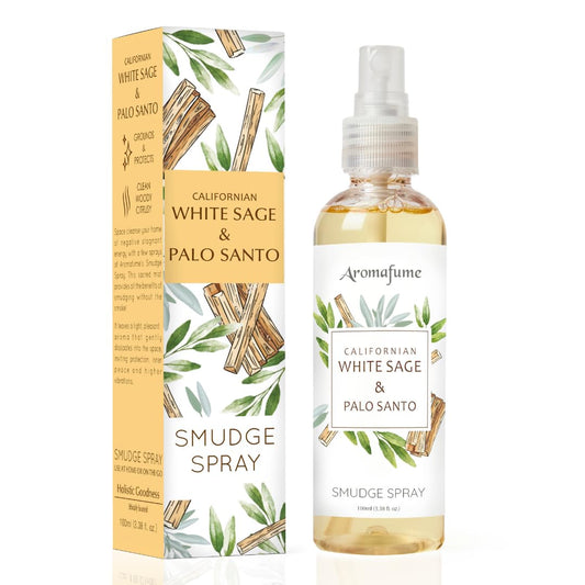 White Sage & Palo Santo Smudge Spray | Smokeless Cleansing Mist