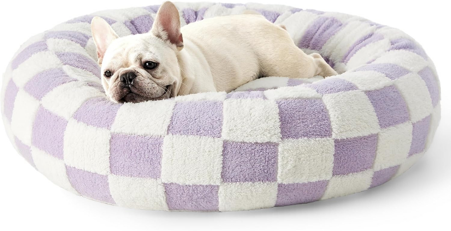 Cozy All-Season Pet Bed | Soft Round Nest for Cats & Dogs