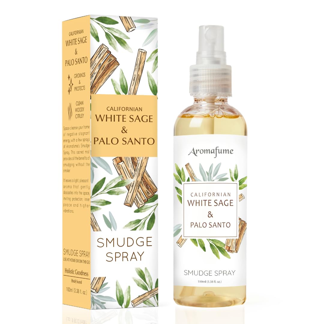 White Sage & Palo Santo Smudge Spray | Smokeless Cleansing Mist