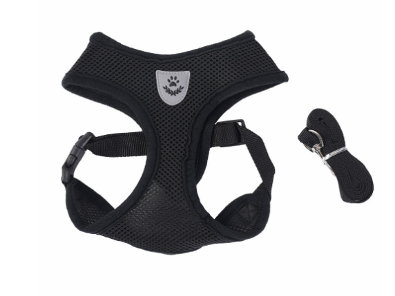 Non-Slip Cat Harness with Leash | Mesh & Fabric