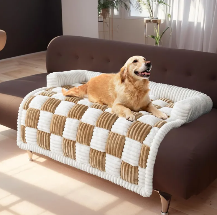 Cozy Plush Pet Bed | Soft Thickened Warmth for Cats & Dogs