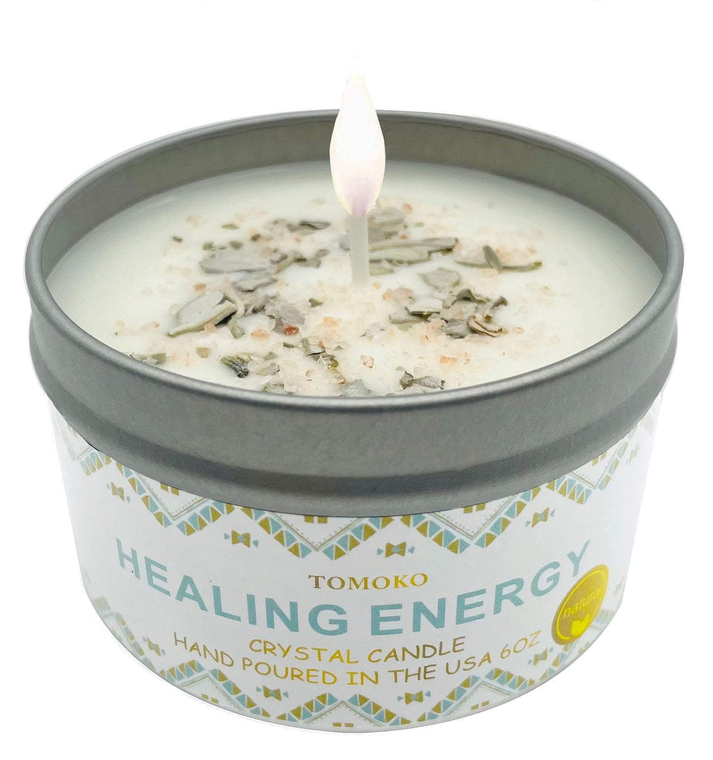 White Sage & Himalayan Crystal Salt Healing Candle