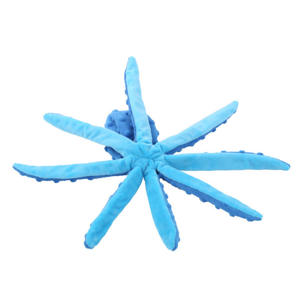 Interactive Plush Octopus Pet Toy | Bite-Resistant & Squeaky