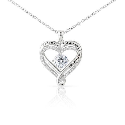 Love You Always and Forever Heart Pendant