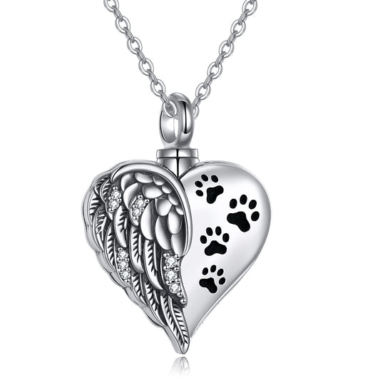Guardian Angel Pet Urn Necklace | 925 Sterling Silver
