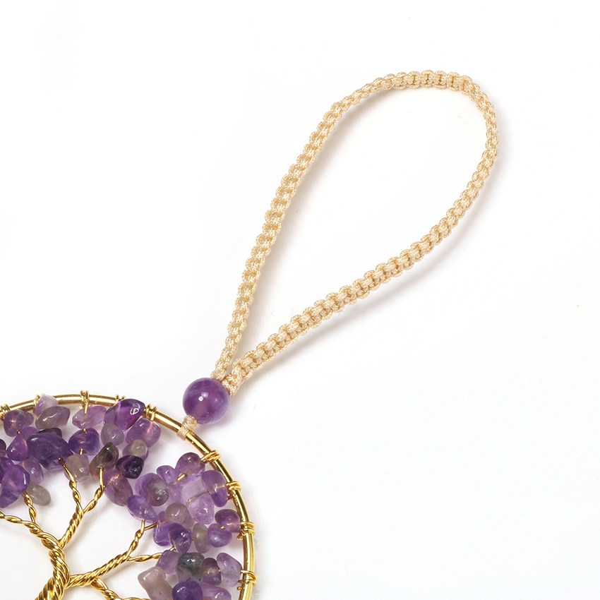 Colorful Crystal Chakra Tree of Life Wall Hanging | Spiritual Home Decor