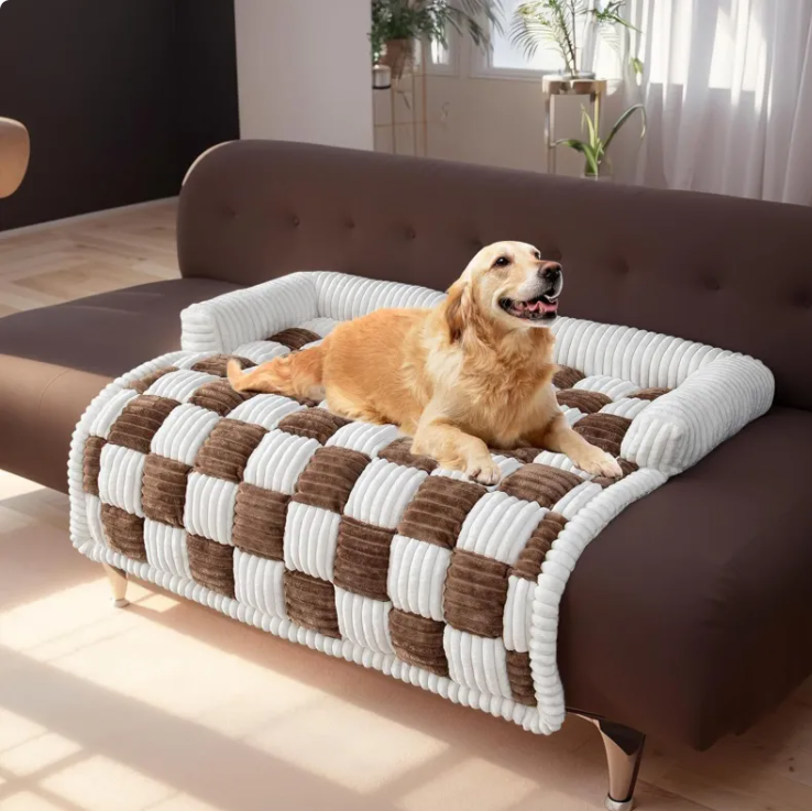 Cozy Plush Pet Bed | Soft Thickened Warmth for Cats & Dogs